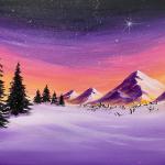 Purple Winterscape