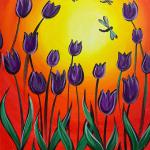 Dragonflies and Tulips