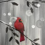 Cardinal on a Branch